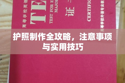霍城护照制作全攻略，注意事项与实用技巧