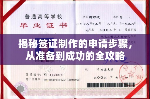 霍城揭秘签证制作的申请步骤，从准备到成功的全攻略