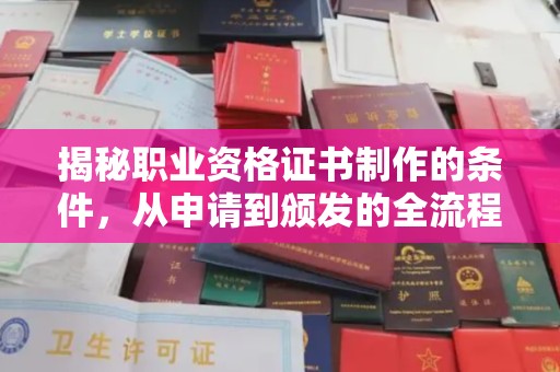 霍城揭秘职业资格证书制作的条件，从申请到颁发的全流程解析